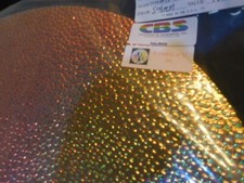 Dichroic Glass:CBS 96COE Salmon on Hammered Textured Thin Clear -3"Sq