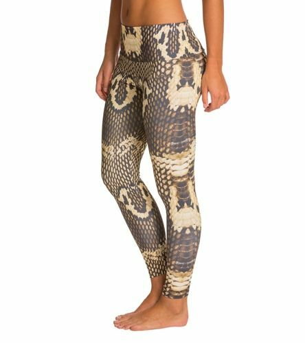 OM Shanti Yoga Pants Excellent Cobra Snake Skin