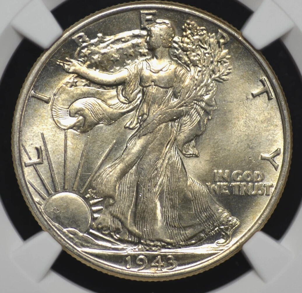 MS 62 Graded 1943 Year Liberty Walking Half Dollars (1916-1947) | eBay