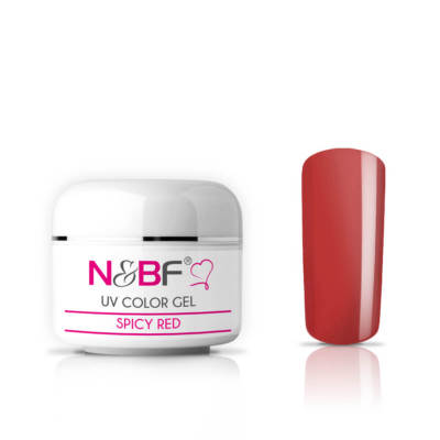 Farbgel UV Color Gel Nägel 5ml Spicy Red - Nagellack Nagel Gel Rot Nail Art