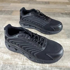 Reebok Zig Elusion Heritage Womens Work Shoe Sz 11 W Black Composite Toe Low Cut