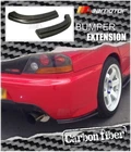 Carbon Fiber DAMD Rear Bumper Extension Set fits JDM Mitsubishi Evolution EVO 9