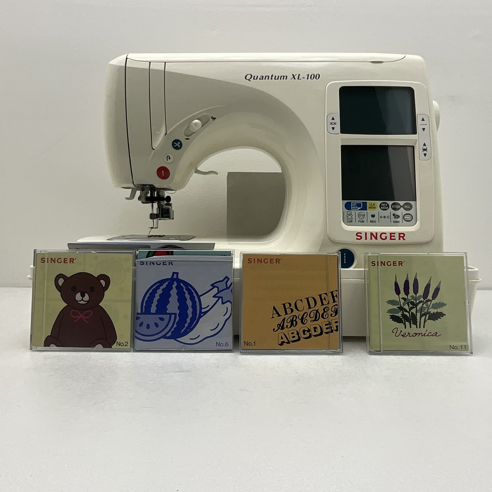 SINGER Quantum XL100 Sewing Machine w/ 4 Cards plus EXTRAS!!! eBay