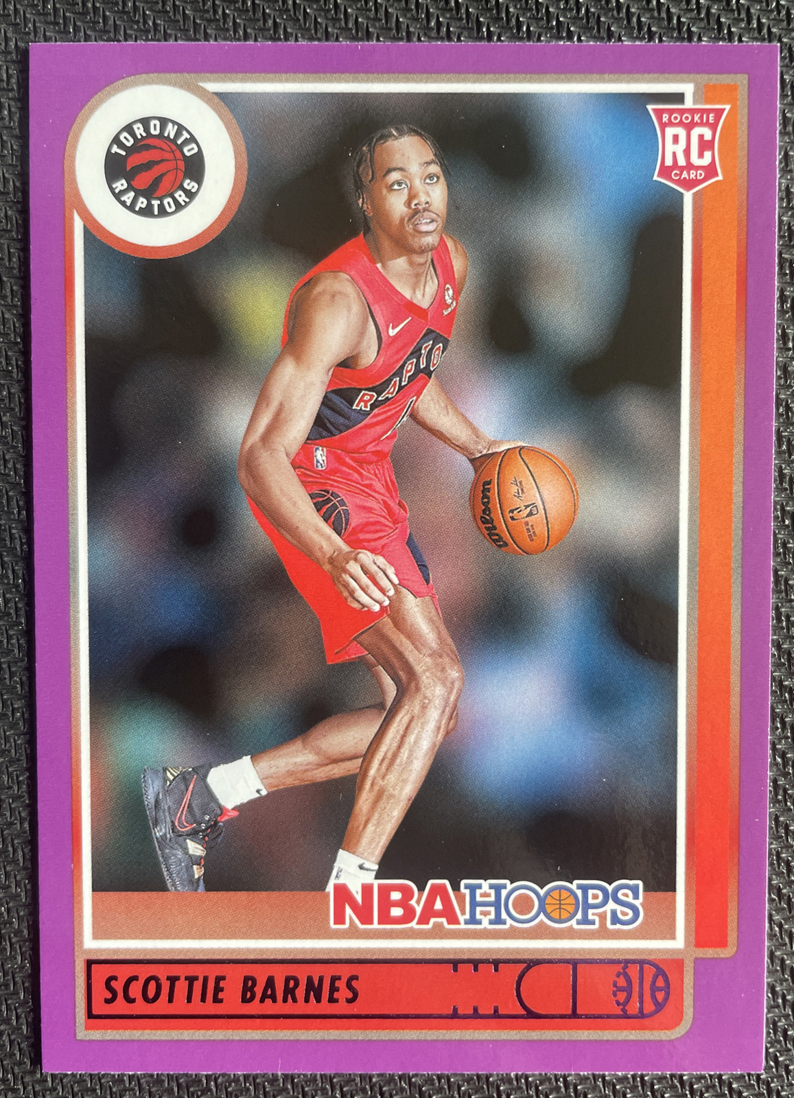 SCOTTIE BARNES RC ROOKIE 2021-22 Panini NBA Hoops Toronto Raptors #227 Purple SP