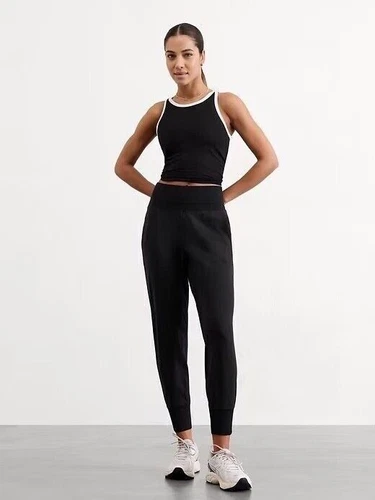 Athleta Womens Venice Jogger Pants Medium Black Style 597888