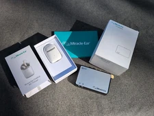 Miracle Ear HA MEENERGY iR 4 XP Black/Silver Hearing Aid/Charge Case/TV Streamer