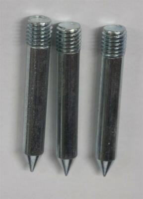 Threaded Base Spikes for Softball/Baseball Bases (Set of 3)
