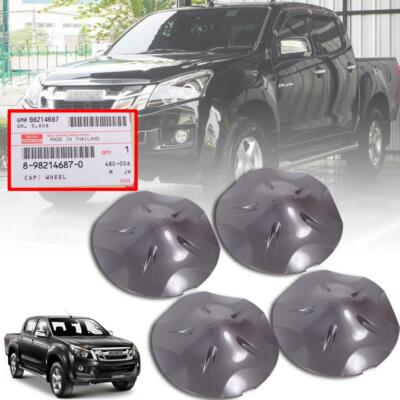 4 PCs Wheel Cap Cover Part Grey For Isuzu D-max Dmax Pickup 2012-2015
