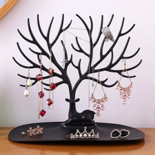 Jewelry Display Stand Tree Holder Organizer for Earrings Necklaces Rings Tray