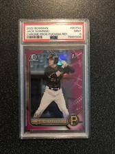 JACK SUWINSKI 2022 Bowman Chrome Prospects FUCHISIA REF #BCP84 SN#/199 PSA 9