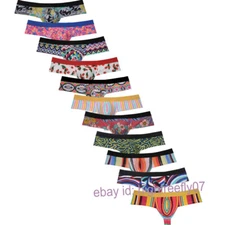 Men's Ultra Cheeky Boxer Briefs Underwear Bulge Bikini Hipster Swim Hip Trunks