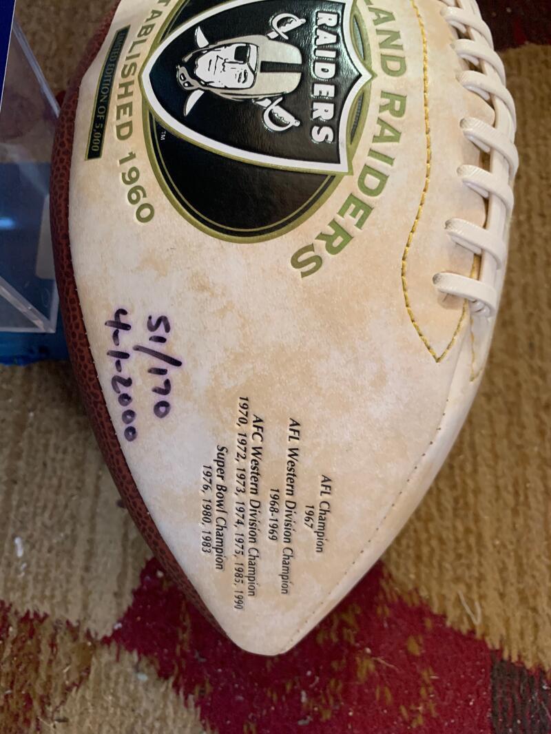 Ben Davidson AUTO SIGNED Autograph Autographed PSA/DNA Wilson NFL Football Ball view 3