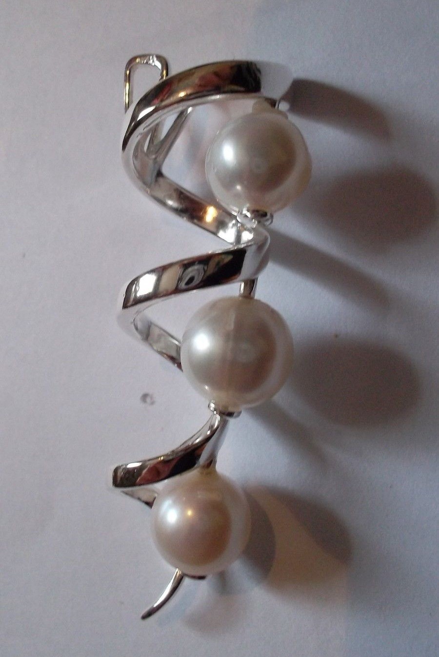 Collier perles d'eau douce et boucles argent 925 anti-allergie