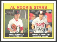 2016 Topps Heritage Henry Owens/Dariel Alvarez Rookie Boston Red Sox/Baltimore