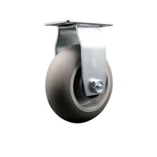 5 Inch Thermoplastic Rubber Wheel Rigid Caster with Roller Bearing SCC