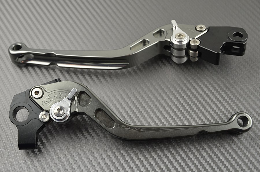 Levier CNC titane Kawasaki Z1000R 2017 anti fatigue ergonomique