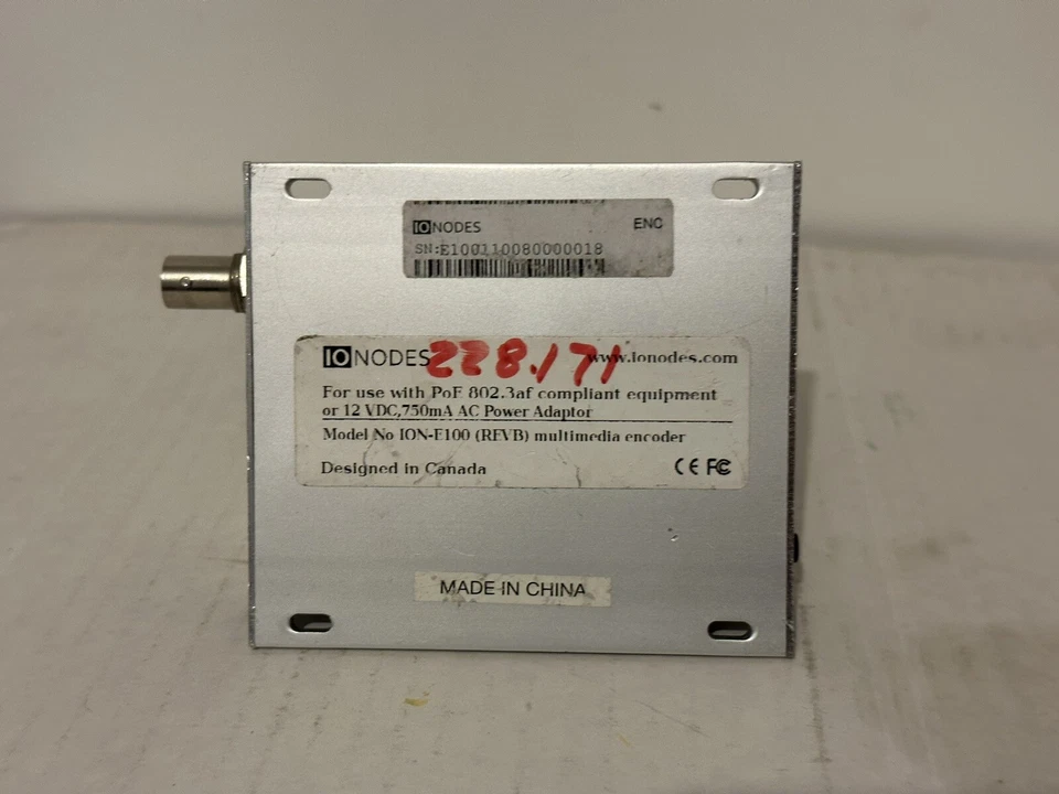 ION-E100 (REVB) multimedia encoder. Single input SD - Image 3 of 4
