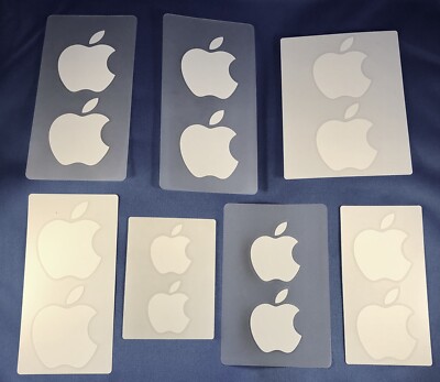 Apple Sticker Genuine New Logo 14 Total Stickers Authentic White | eBay