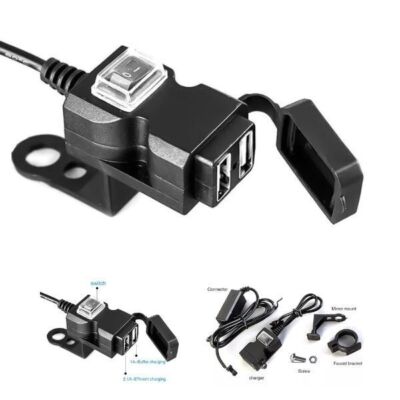 USB Lenker Handy GPS Ladegerät für Honda FJS Silverwing ADV NC Integra Vultus