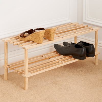 Easy Assemble Tier Wooden Shoe Rack Reliable and Durable