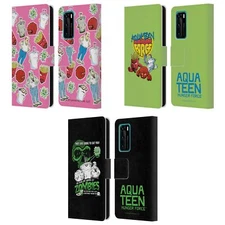 OFFICIAL AQUA TEEN HUNGER FORCE GRAPHICS LEATHER BOOK CASE FOR HUAWEI PHONES 4
