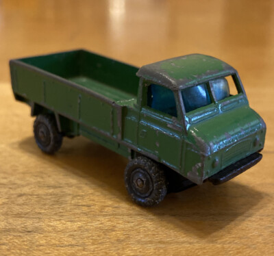 Vintage Husky Toys Green Army Land Rover Truck Diecast Toy Vehicle Rare 1960s ++