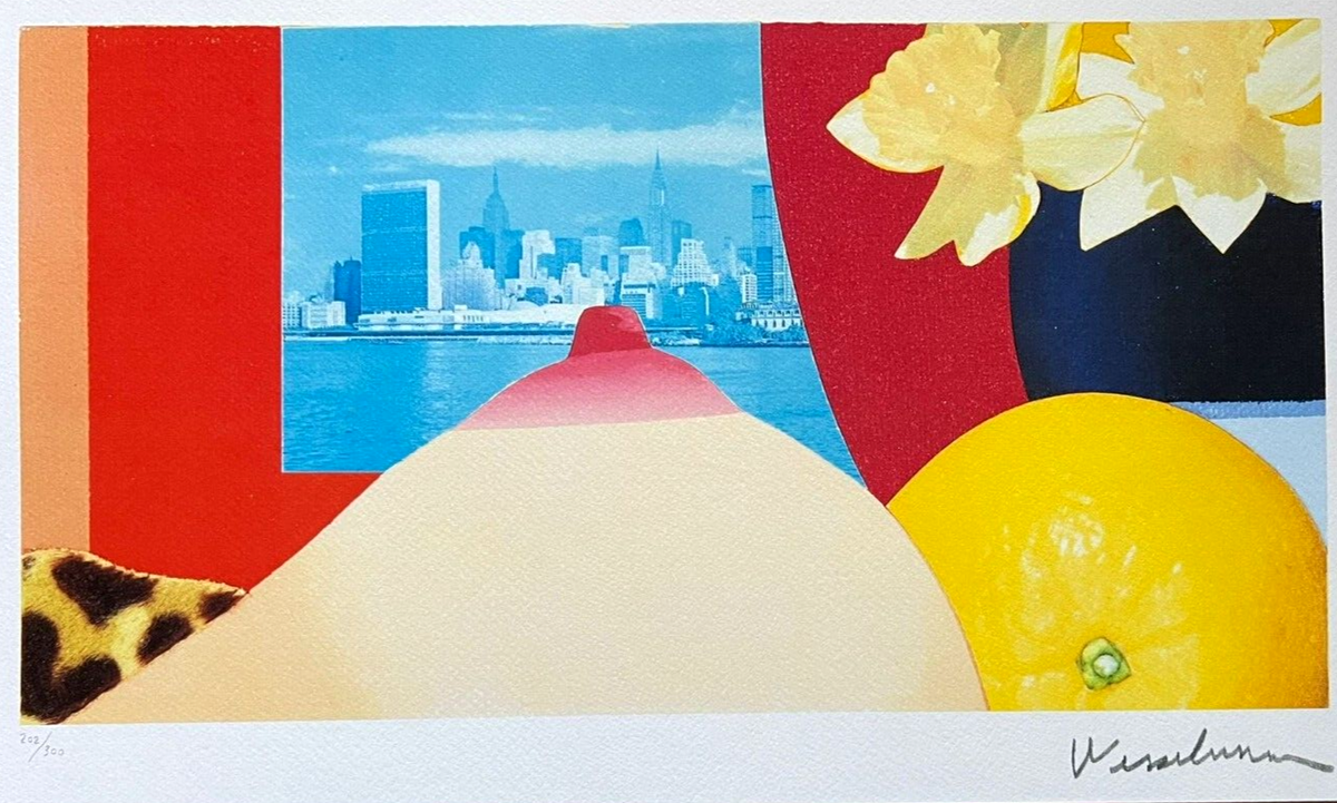 アート・デザイン・音楽 Tom Wesselmann Tom Wesselmann Lithograph Handmade COA Original Signed Op