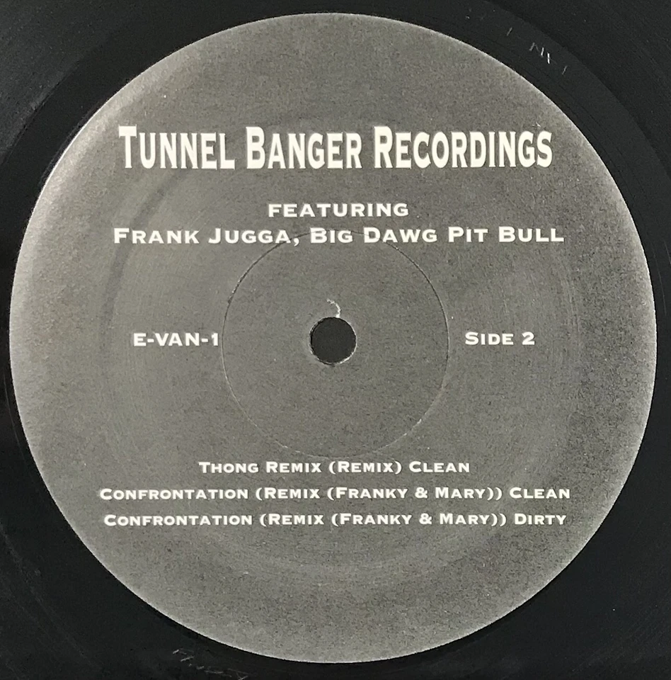 Frank Jugga, Big Dawg Pit Bull - Tunnel Banger 12” Vinyl 33 RPM EP Excellent Foto 4 de 4