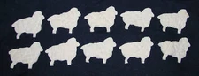 10 PRIMITIVE ANTIQUE CUTTER QUILT SHEEP!! EASTER SPRING
