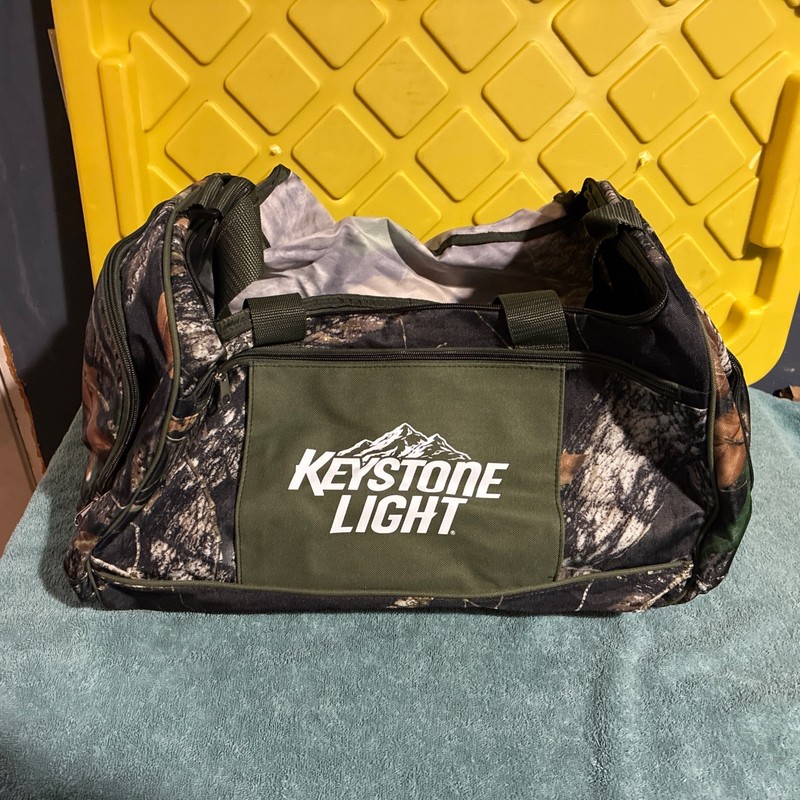 Keystone Light Beer Camo Duffel / Gym Bag With Shoulder Strap Brand New 🍺🦌