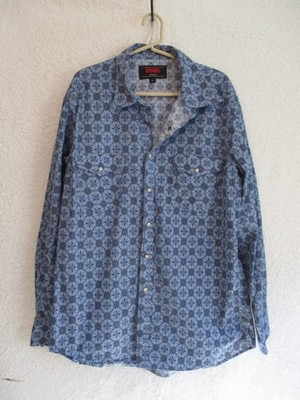 Men's, Rock & Roll Denim, Long Sleeve, Pearl Snap,Western style, Shirt, Size, XL