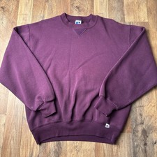 Vintage 90s Russell Athletic Blank Sweatshirt Women's Medium Purple Y2K 6012