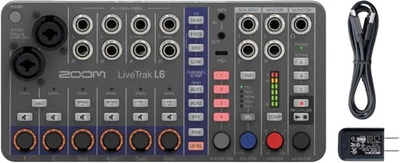 Zoom LiveTrak L6 max 12-Channel Digital Mixer Recorder Streaming L6 Japan New - Image 1 of 3
