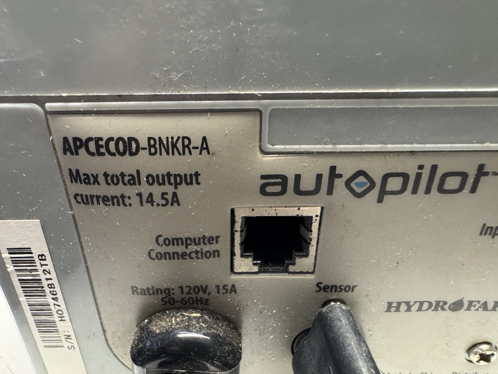 Hydrofarm Autopilot Digital CO2 Hydroponic Controller APCECOD-BNKR-A
