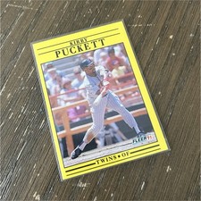 Fleer 1991 Kirby Puckett #623 Minnesota Twins MLB Baseball Card