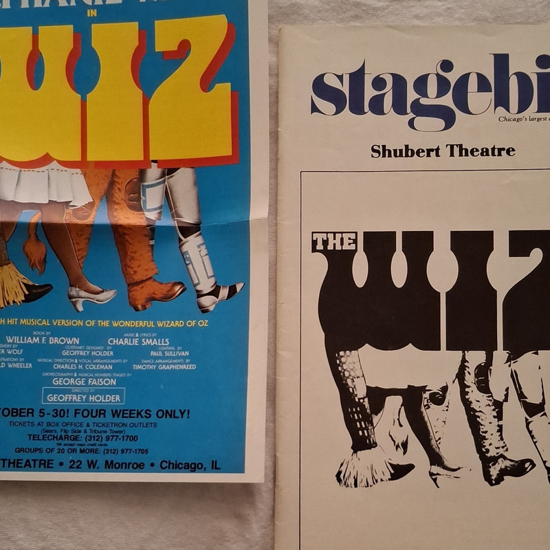 The Wiz Shubert Theatre Stagebill Theater Program Souvenir Program (Original)