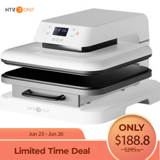 Máquina automática de prensa de calor HTVRONT 15"x15" para camisetas con liberación automática