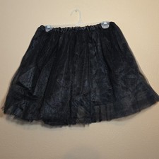 Black Tulle Tutu Skirt Women's Small XS Dark Princess Fairycore Goth Whimsigoth