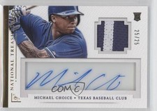 2014 Panini National Treasures Prime 25/25 Michael Choice #71 Auto cy6