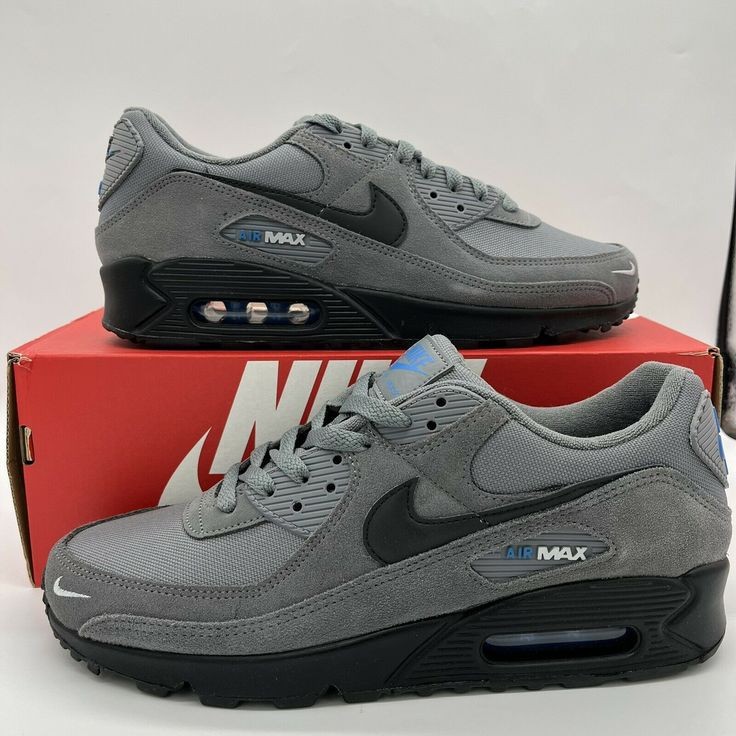 Nike Air Max 90 DO6706-002 Men's Multi Size Shoes Smoke Grey/Photo