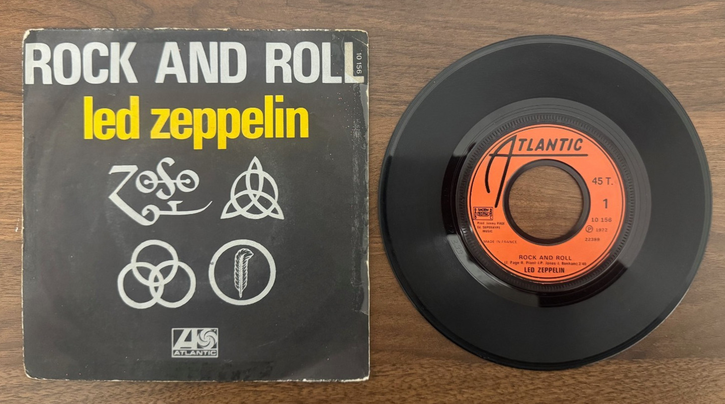 45 7" FRENCH SP LED ZEPPELIN ROCK AND ROLL