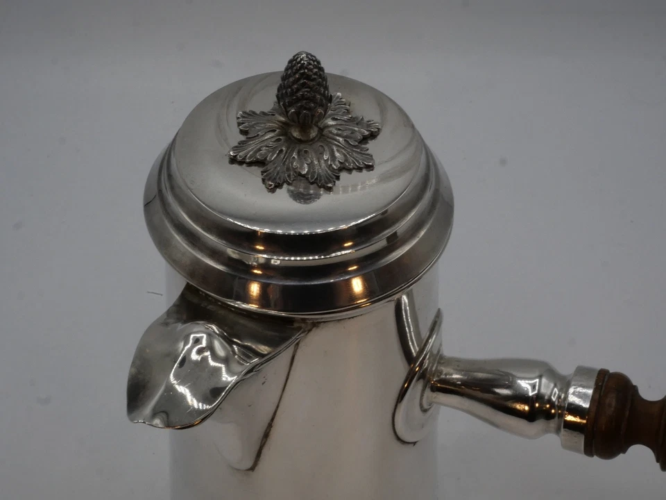 BELLE CHOCOLATIERE EN ARGENT MASSIF POINCON MINERVE 1 ER TITRE - Photo 2/4