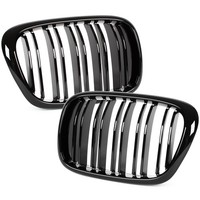 BMW 5Er E39 95-03 KüHlergrill Nieren Schwarz GläNzend Doppelstrebe