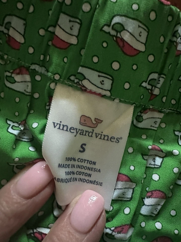 NWT S Green Santa Whales Vineyard Vines Boxers 100% Cotton Originally$34.50 - Image 3 of 4