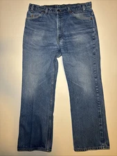 Vintage Levis 517 Jeans Mens 40x30 ( 36x30) Blue Orange Tab Bootcut USA 90s
