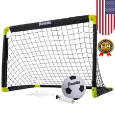 Kids Mini Soccer Goal Set Portable Folding Backyard Mini Net Ball Set with Pump