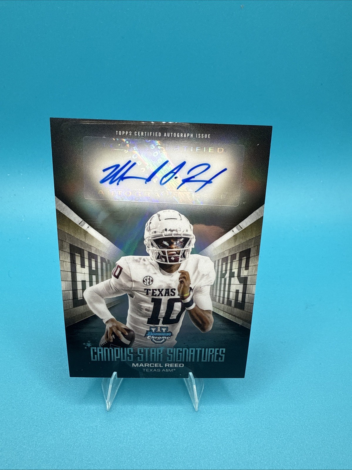 2025 Bowman University Chrome - Campus Star Signatures Marcel Reed Auto