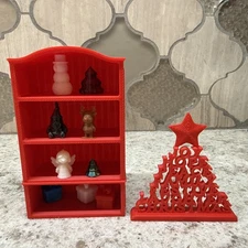 Trinket Shelf For Printer Tray Red Included Micro Minis Presents Snowman Sign
