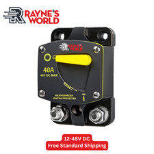40 Amp 12-48V DC Circuit Breaker Heavy Duty  Cars/Amps/Boats/Solar/Inverter/RV