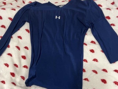 Under Armor Size Small Dark Blue Long Sleeve Athletic Shirt Excellent Condition